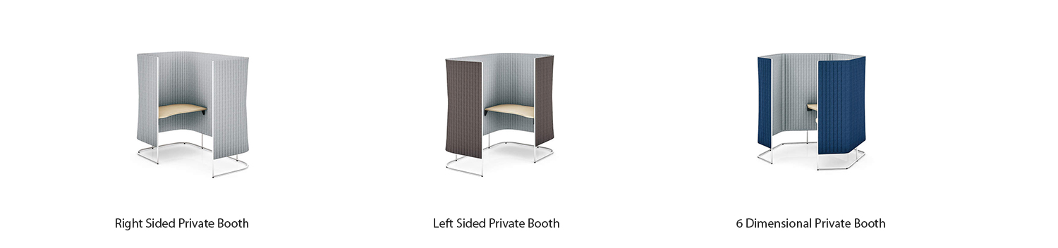 休闲协作家具 inframe Solo-Screen-Booth-range